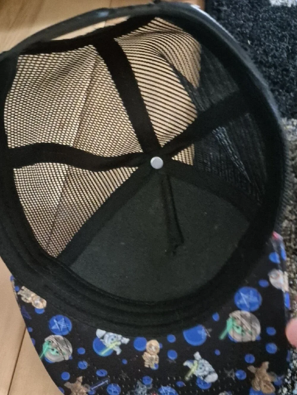 Kids Black Star Wars Character Trucker Hat